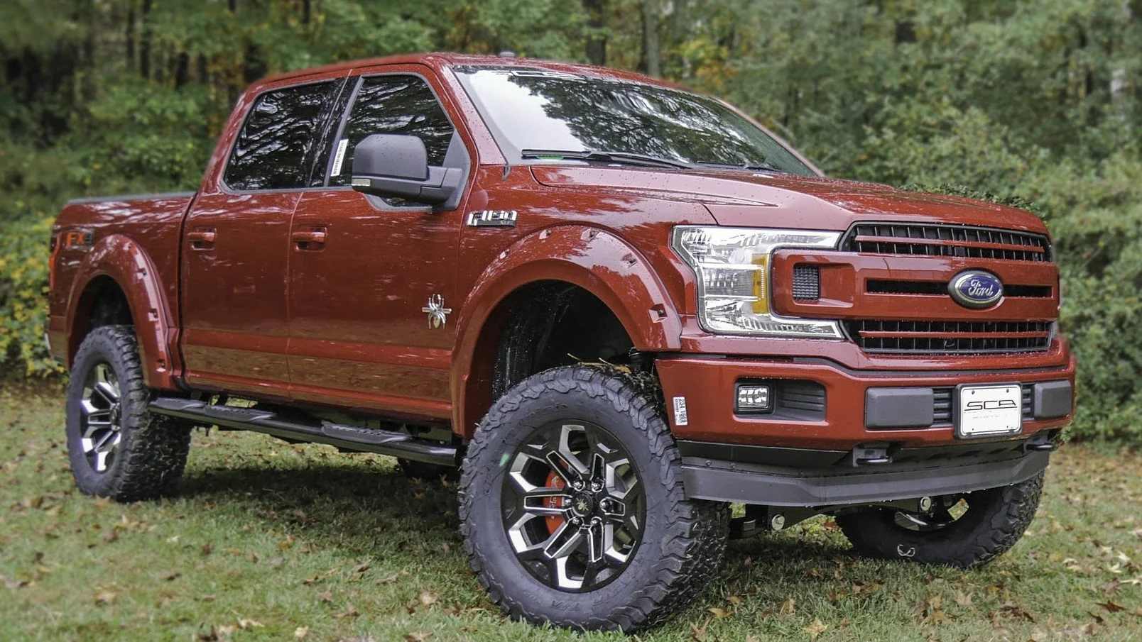 Ford F-150 SCA Black Widow Ruby Red at Bayou Ford